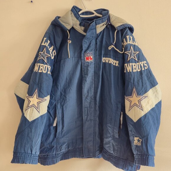 Vintage Dallas Cowboy Starter NFL Jacket, Made in Korea, 90s retro Collectible - Picture 1 of 16